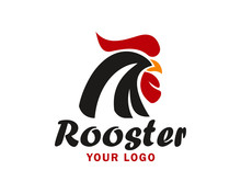 Head Rooster Illustration Design, Chicken Head Logo Designs