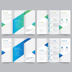 Canvas Print - business trifold brochure template