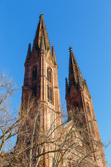 Wall Mural - Wiesbaden, Bonifatiuskirche am Luisenplatz. 21.01.2020.