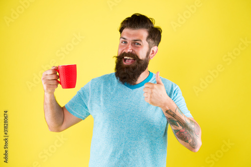 Starting Day With Good Drink Good Morning Coffee Water Balance