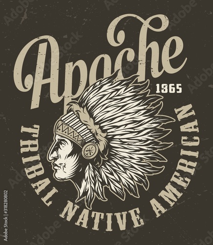 Wild west vintage print