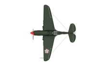 3D Rendering Of A World War Two Airplane Isolated On White Background.