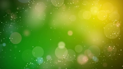 Wall Mural - natural green particles bokeh motion background
