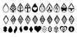 earring vector set collection graphic clipart design