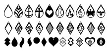 earring vector set collection graphic clipart design