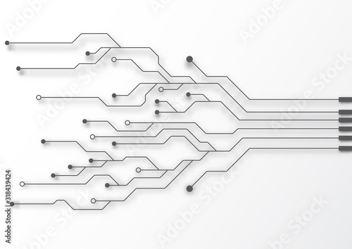Fotografía Circuit board technology background