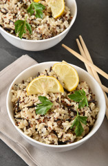 Canvas Print - Healthy rice and quinoa blend