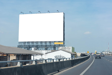 Blank billboard for new advertisement.