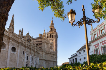 Wall Mural - Santa Maria de la Sede, the famous Cathedral in Seville, Andalucia, Spain.