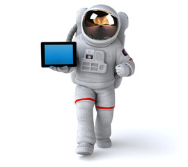 fun astronaut - 3d illustration