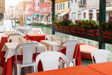 Fototapeta Boho - Street restaurant in Venice