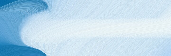 Poster - dynamic designed horizontal banner with lavender, steel blue and corn flower blue colors. dynamic curved lines with fluid flowing waves and curves