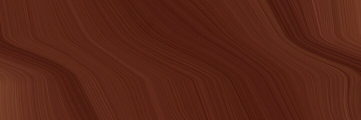 Poster - moving horizontal header with dark red, old mauve and brown colors. dynamic curved lines with fluid flowing waves and curves