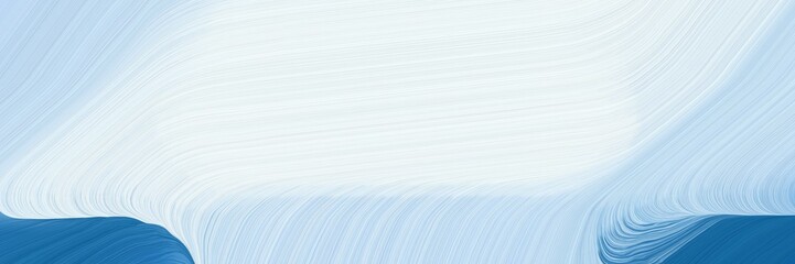 Poster - modern designed horizontal banner with lavender, teal blue and light blue colors. dynamic curved lines with fluid flowing waves and curves