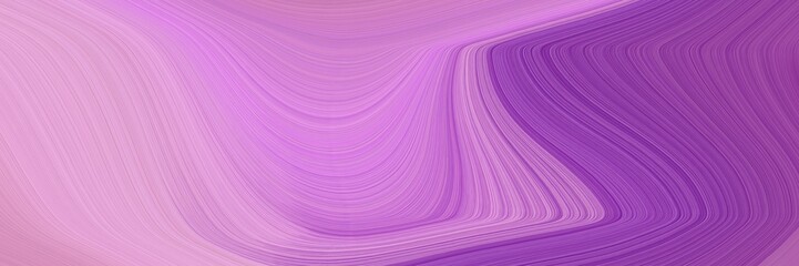 Poster - decorative header design with pastel violet, dark magenta and moderate violet colors. dynamic curved lines with fluid flowing waves and curves