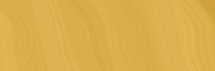 Poster - decorative header design with sandy brown, pastel orange and peru colors. dynamic curved lines with fluid flowing waves and curves