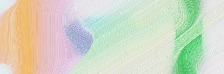 Poster - modern designed horizontal header with light gray, medium sea green and dark sea green colors. dynamic curved lines with fluid flowing waves and curves