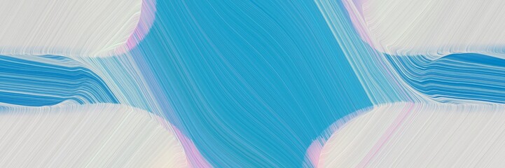 Poster - modern banner with light gray, light sea green and corn flower blue colors. dynamic curved lines with fluid flowing waves and curves