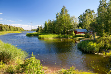 Wall Mural - Hamina, Finland - typical local house