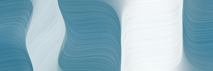 Poster - colorful horizontal header with lavender, blue chill and pastel blue colors. dynamic curved lines with fluid flowing waves and curves