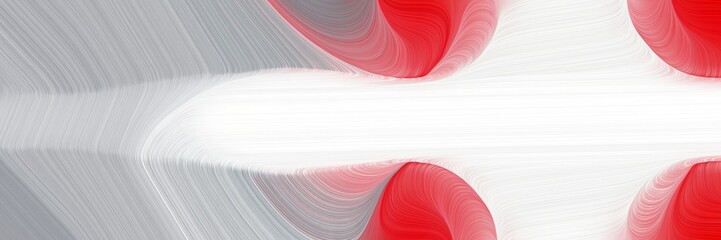 Poster - moving header with light gray, crimson and pale violet red colors. dynamic curved lines with fluid flowing waves and curves