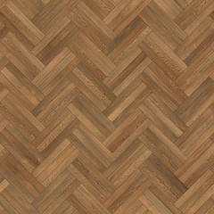 Sticker - Seamless wood parquet texture herringbone light brown