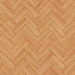 Sticker - Seamless wood parquet texture herringbone light brown