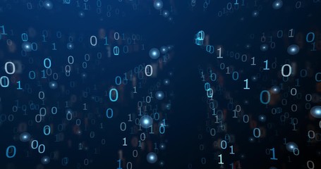 Flying Numbers and Particles in Cyberspace Animation