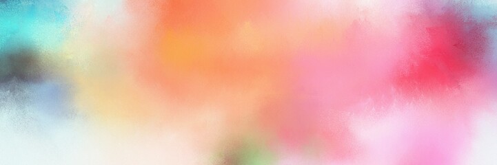 Poster - colorful vibrant retro horizontal design with baby pink, light pink and cadet blue color