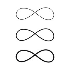 Wall Mural - hand drawn infinity symbol, infinity sign doodle icon