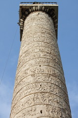 Sticker - Trajan column in Rome, Italy