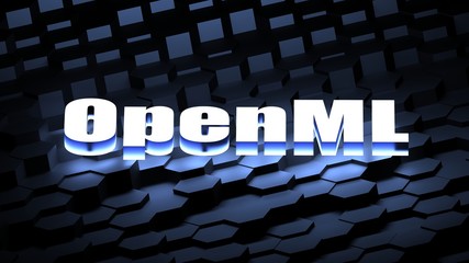 Wall Mural - openml acronym (open machine learning)