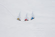 © Colin - Aerial drone photo of a group of friends riding their fat bike in the snow in Ontario, Canada