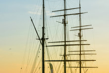Mast And Rigging Of Ship