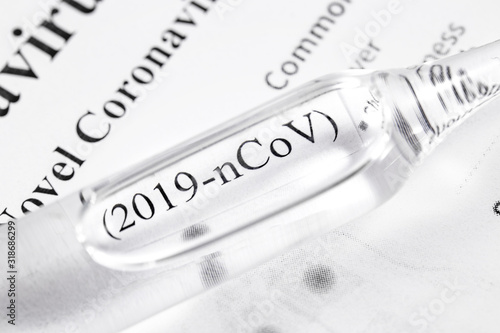 Novel Coronavirus 2019 Ncov Flask With Text 2019 Ncov On