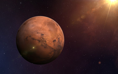Wall Mural - planet mars.