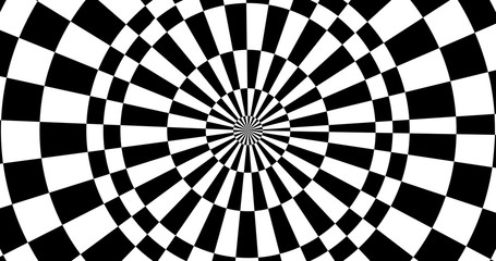 Wall Mural - Vector optical illusion stripped spiral background.