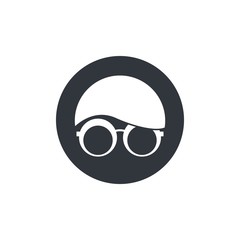 Geek logo template vector icon