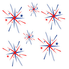 Pattern for Independence Day of US