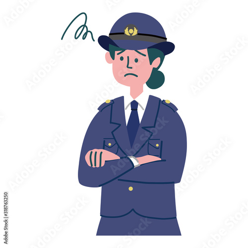 警察官 婦警 女性 困っている Stock Vector Adobe Stock 警察官 婦警 女性 困っている Stock Vector Adobe Stock
