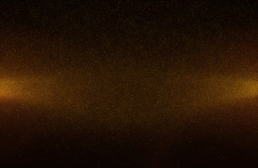 Wall Mural - glowing golden abstract bokeh glitter lights background of flickering gold particles and light flare