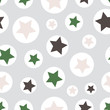 © Doeke - Vintage colored stars background seamless pattern print design