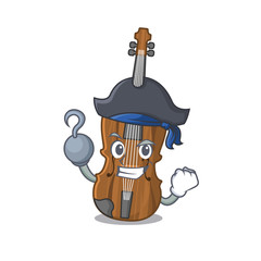 Canvas Print - cool and funny violin cartoon style wearing hat