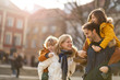 © pikselstock - Affectionate young family enjoying their day in a city