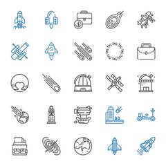 Wall Mural - rocket icons set