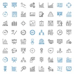 Sticker - diagram icons set