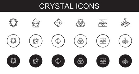 Sticker - crystal icons set