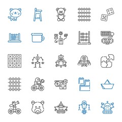 Canvas Print - toy icons set