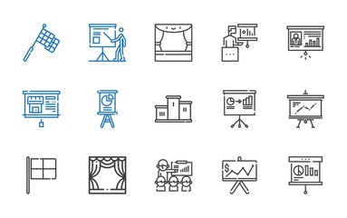 Wall Mural - podium icons set