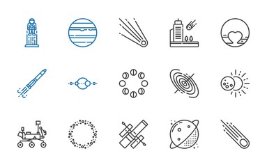 Wall Mural - universe icons set